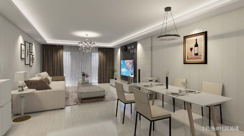 127平現代簡約三居 素雅色彩下的活力居所